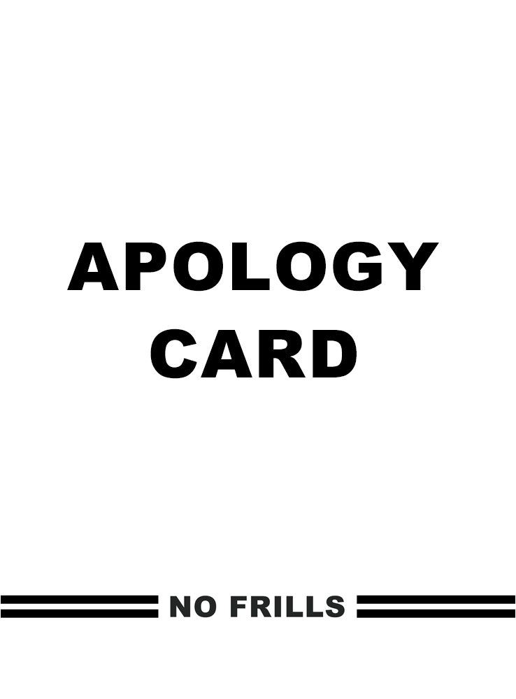 No Frills Hanukkah Card front