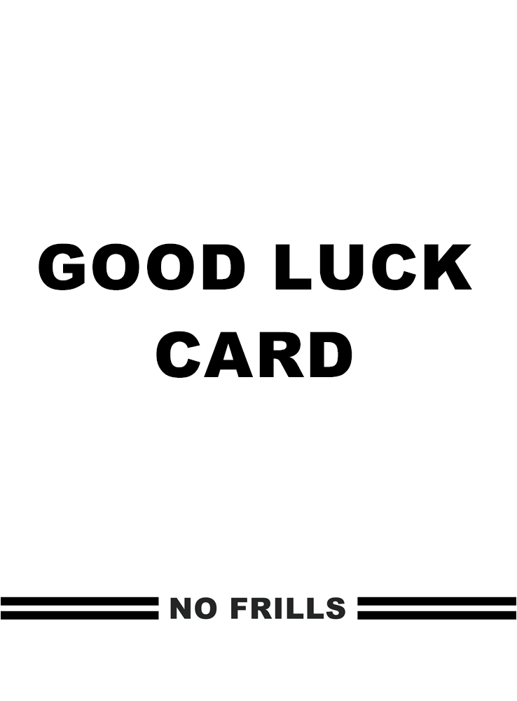 No Frills Mother's Day Card front