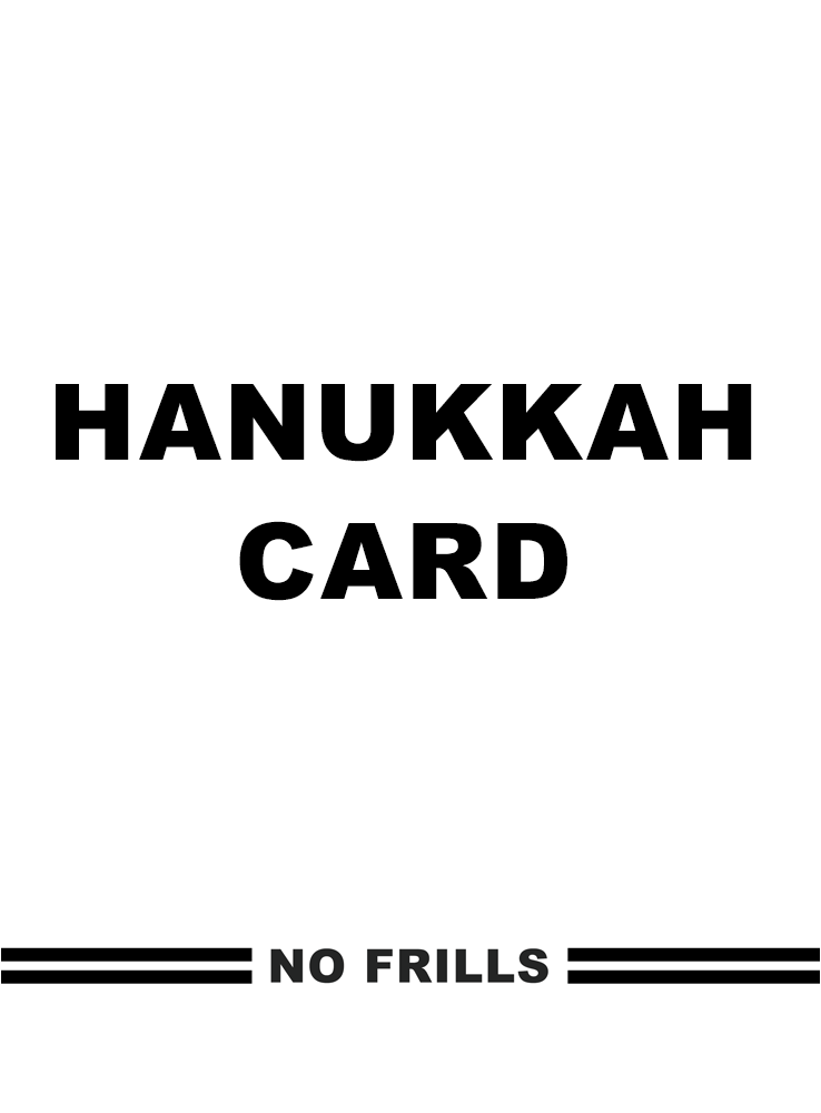 No Frills Apolgy Card front