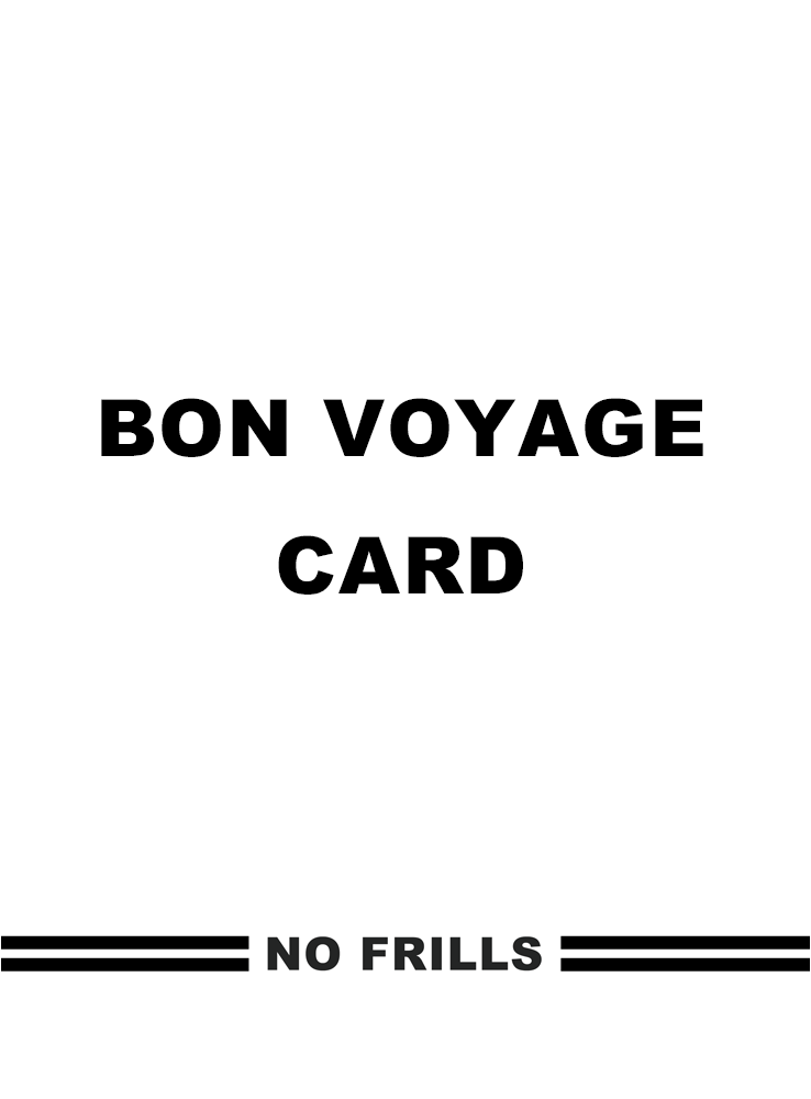 No Frills Thinking Of You Card front